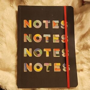 Colorful Notes Journal with Red Elastic Band